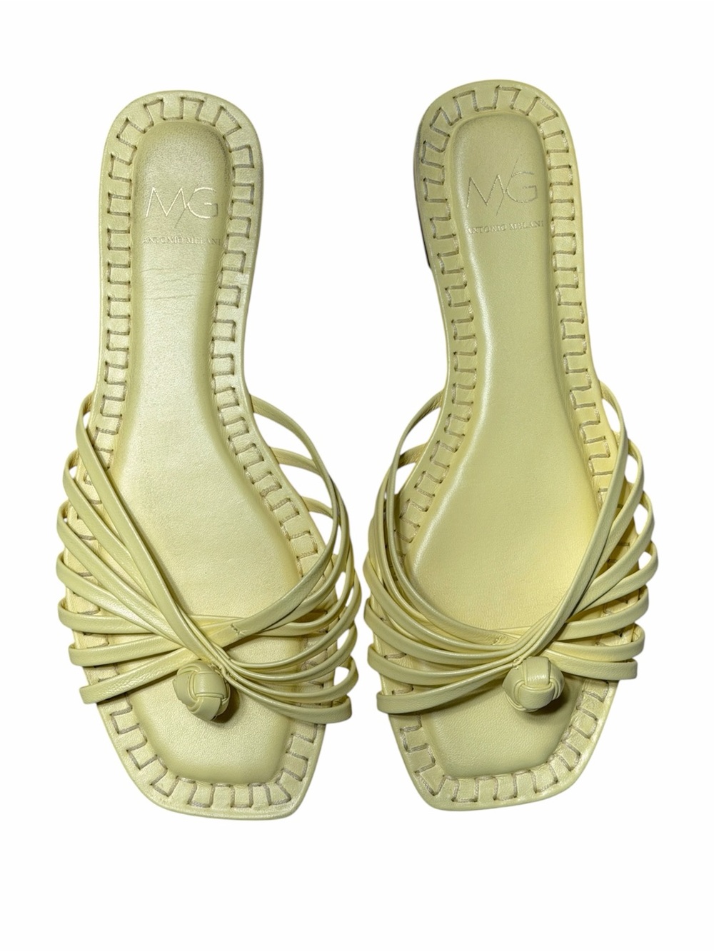 Antonio Melani Butter Yellow Sandals Woman’s 8 - Picture 5 of 5